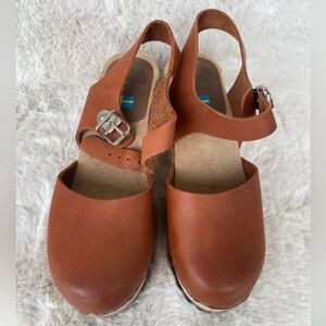 MIA Brown Leather Sandals